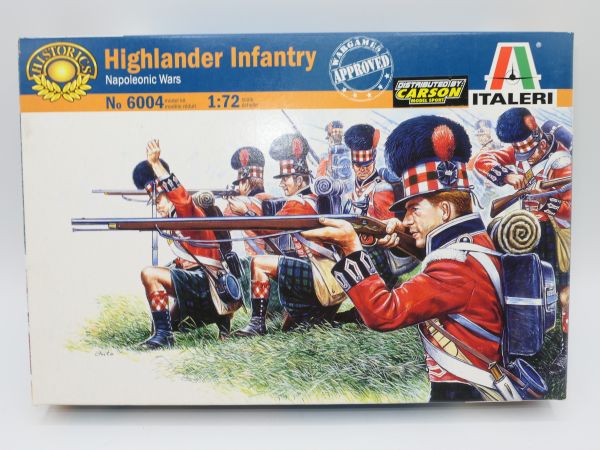 Italeri 1:72 Highlander Infantry, No. 6004 - orig. packaging, loose but complete