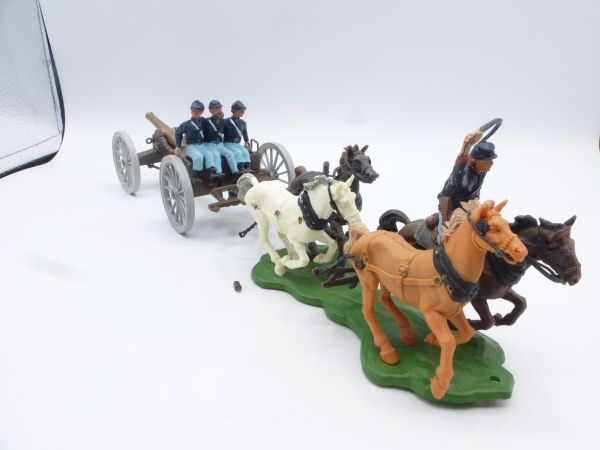 Britains Swoppets Union Army gun carriage - used