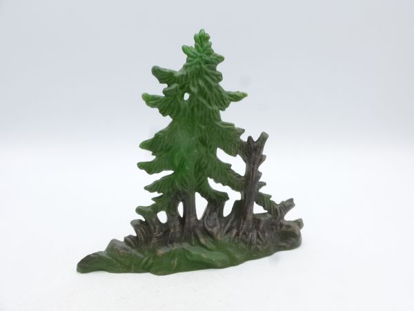 Elastolin 7 cm Large fir diorama, light coloured leaves