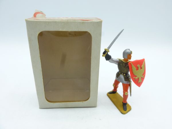 Starlux Ritter mit Schwert + Schild - frühe Figur in alter Box (OVP)
