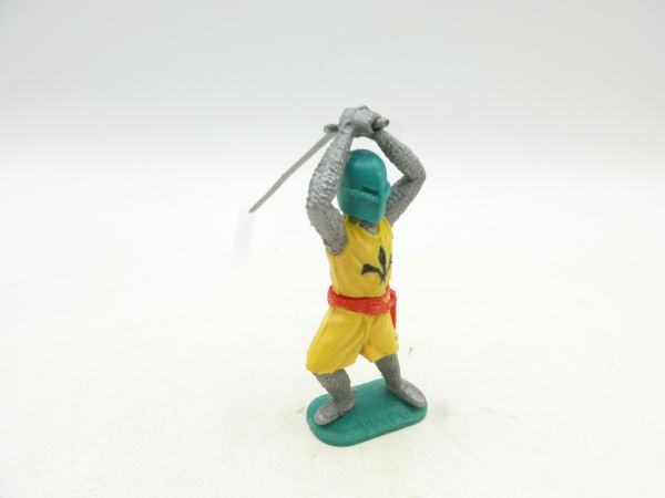 Timpo Toys Knight variation: yellow/green head - original figure, very rare