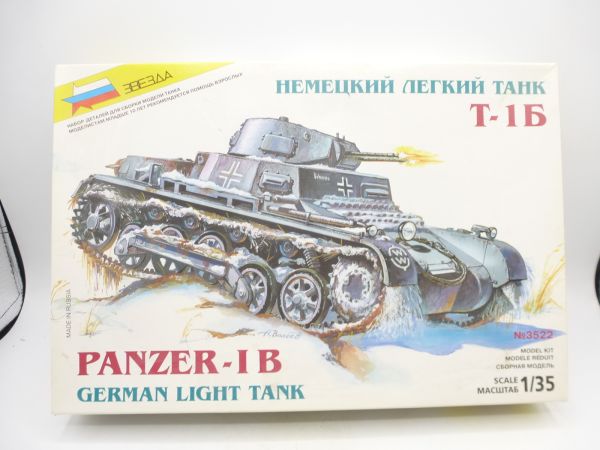 Zvezda 1:35 German Light Tank IB, No. 3522 - orig. packaging, on cast