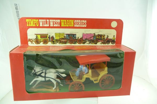 Timpo Toys Surrey, Ref. No. 274 with coachman in rare light-blue - in blister box