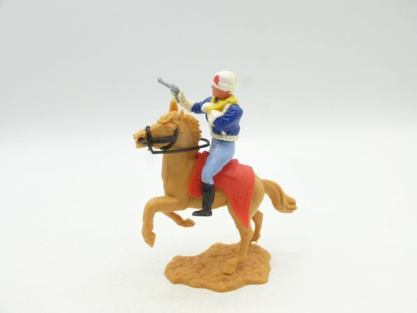 Timpo Toys Union Army Soldier 4th version on horseback, wounded man