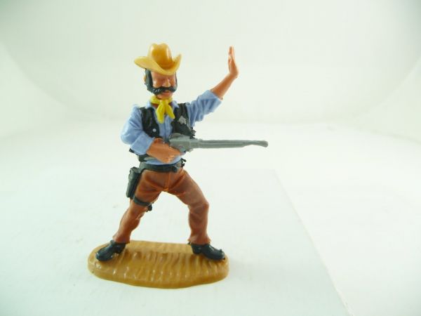 Timpo Toys Sheriff 4. Version, hellblau, schwarze Weste