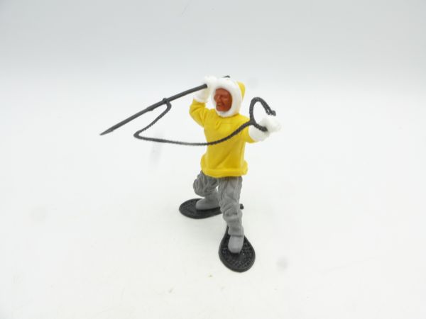 Timpo Toys Eskimo, yellow with harpoon (black)
