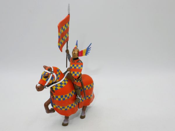 Flag rider (knight), suitable for 5,4-6 cm series