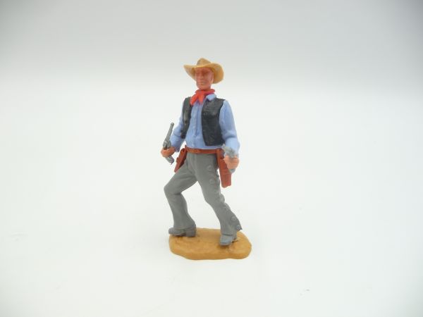 Timpo Toys Cowboy 2. Version gehend mit 2 Pistolen
