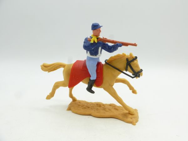 Timpo Toys Union Army Soldier 2nd version riding, shooting rifle