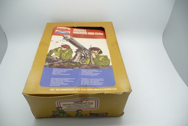 Timpo Toys Schüttbox mit 12 Stck. Minidioramen MG-Stellung Engländer