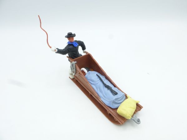 Timpo Toys Rescue sledge with wounded Eskimo - great modification