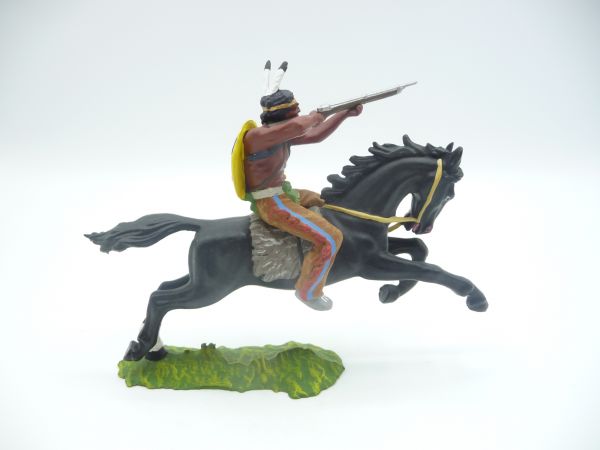 Preiser 7 cm Indianer zu Pferd mit Gewehr schießend, Nr. 6845 - ladenneu