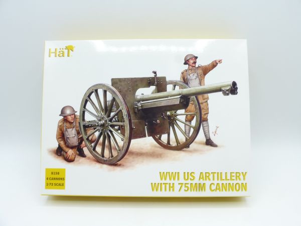 HäT 1:72 WW 1 US Artillery with 75 mm Cannon, No. 8158