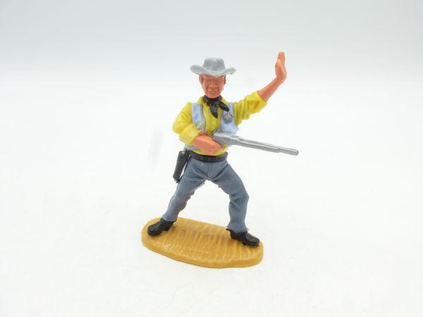 Timpo Toys Sheriff 4. Version stehend mit Gewehr, Hand oben