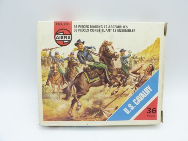 Airfix 1:72 US Cavalry, No. 01722-6 - orig. packaging, figures loose, complete