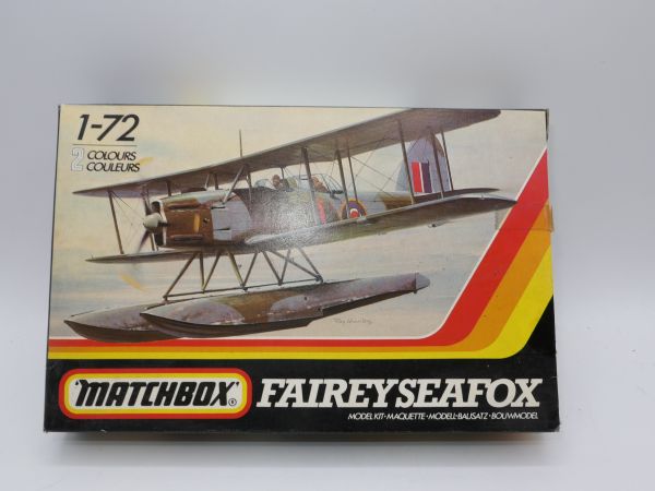 Matchbox 1:72 Fairey Seafox, PK 36 - orig. packaging, complete, parts on cast