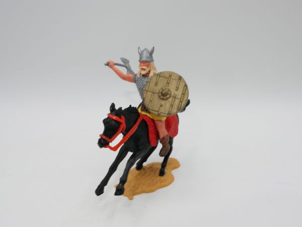 Timpo Toys Viking riding with double battle axe