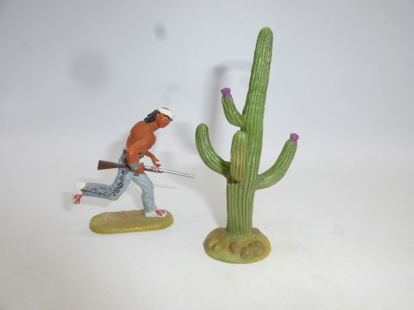 Kaktus, gut passend zu den 7 cm Elastolin Serien - ohne Figur (!)
