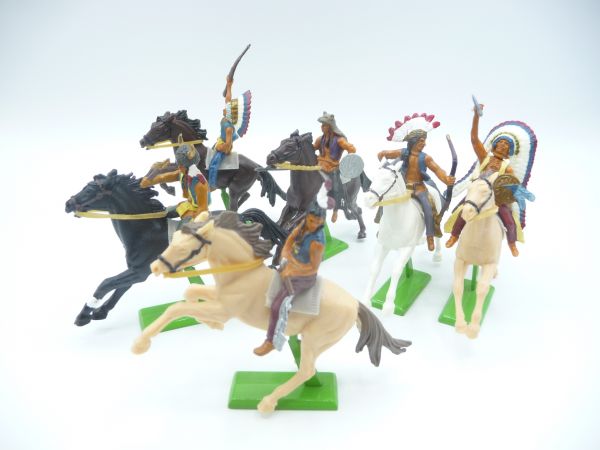 Britains Deetail Nice set of Indians (6 figures, made in China)