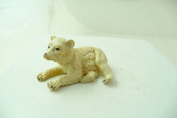 Elastolin Ice bear cub lying - early painting
