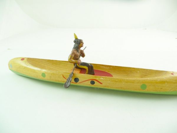 Leyla Indian on canoe - great figure, very good condition