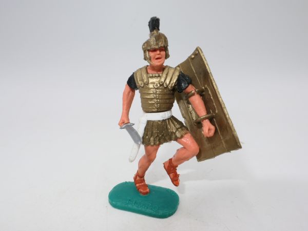 Timpo Toys Römer stehend, schwarz - 1 Schildschlaufe angerissen