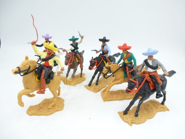 Timpo Toys Mexicans on horseback (6 figures) - nice set