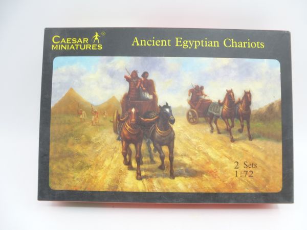 Caesar Miniatures 1:72 Ancient Egyptian Chariot, No. 024 - box contains only 1 set