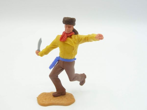 Timpo Toys Trapper running with knife