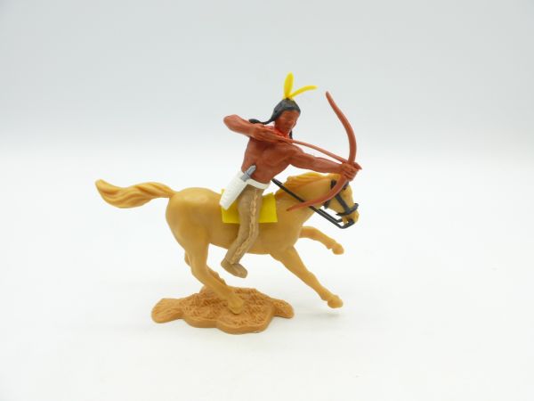 Timpo Toys Indianer 3. Version reitend, Bogen schießend