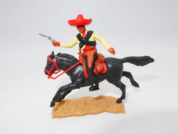 Timpo Toys Mexican on horseback, shooting pistol