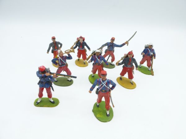 Timpo Toys Nice set of Zouaves (9 figures)