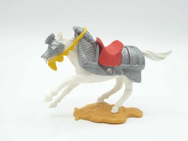 Timpo Toys Armoured horse, white