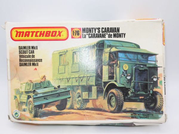 Matchbox 1:76 Monty's Caravan, No. 40175 - orig. packaging, on cast