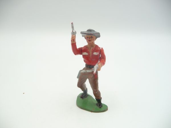 Reisler Cowboy stehend mit 2 Pistolen (bewegliche Arme), 5,4 cm