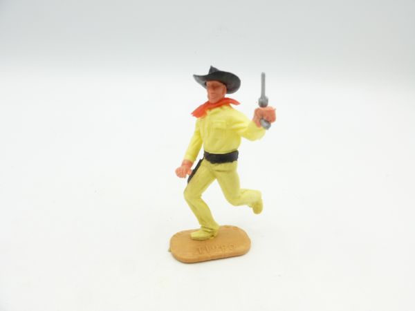 Timpo Toys Cowboy 2. Version laufend mit Pistole - schöne Farbkombi