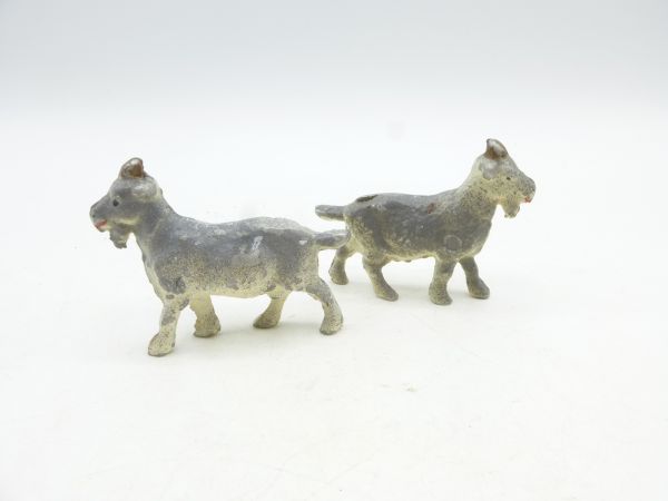 2 billy goats, height approx. 4 cm - used