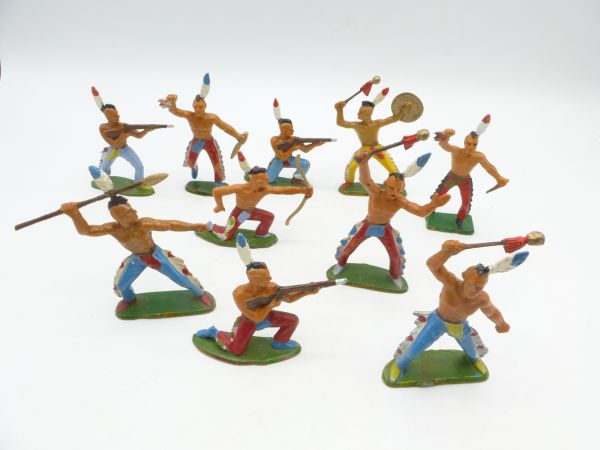 Starlux Set of Iroquois (10 figures) - with small repairs