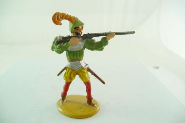 Merten 4 cm Landsknecht firing with rifle - early, very nice painting
