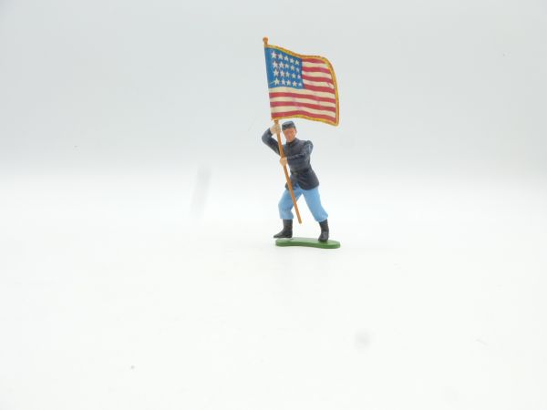 Britains Swoppets Union Army Soldier advancing with flag