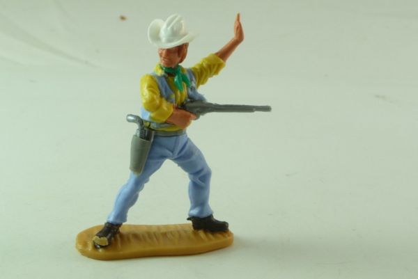 Timpo Toys Cowboy 4th version, sheriff in rare yellow shirt