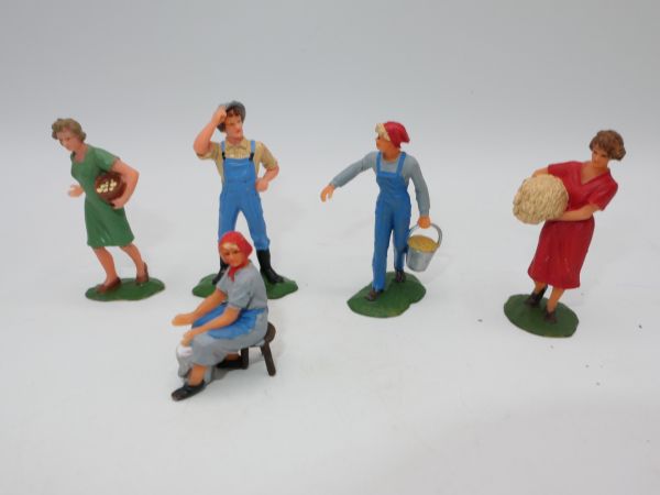 Britains Deetail 5 farm figures - nice group, great condition