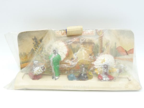 Typical Indian Village - orig. packaging, unused, rare early set