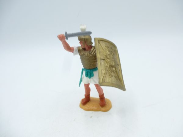 Timpo Toys Römer (weiß) mit Schwert abwehrend - Schildschlaufen ok