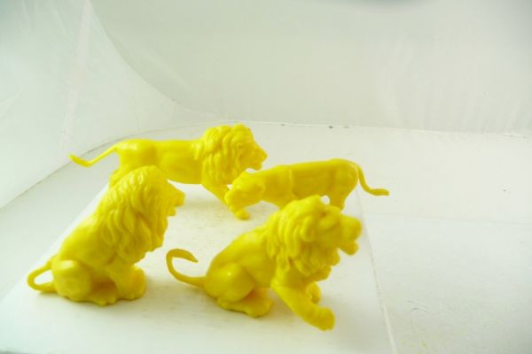 Heinerle 4 Löwen, leuchtend gelb