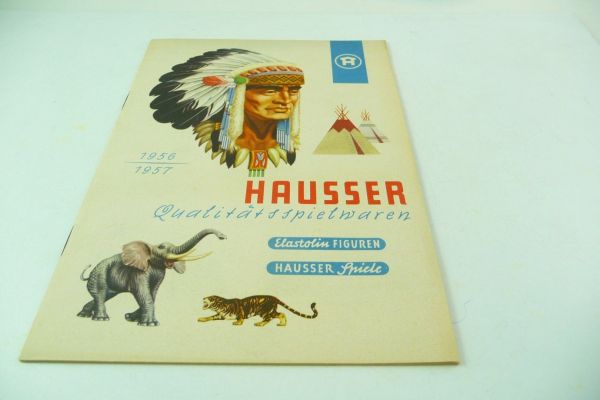 Hausser / Elastolin Originalkatalog 1956/1957, 27 teils bunte Seiten