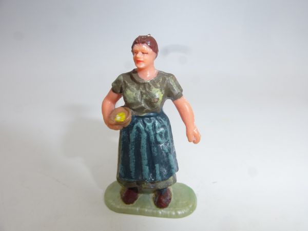 Elastolin 4 cm Farm series: Farmer's wife standing, No. 3781 - early figure