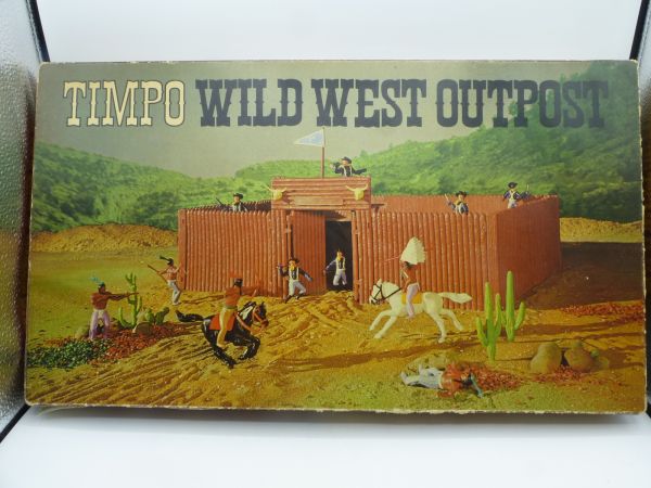 Timpo Toys Wild West Outpost, Nr., 257 - OVP, Altbox, komplett