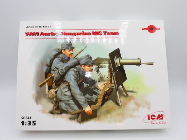 ICM 1:35 WW I Austro Hungarian MG Team, No. 35697 - orig. packaging, sealed