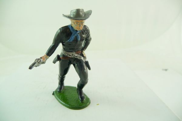 Reisler Hartplastik Sheriff mit Pistole - tolle frühe Figur